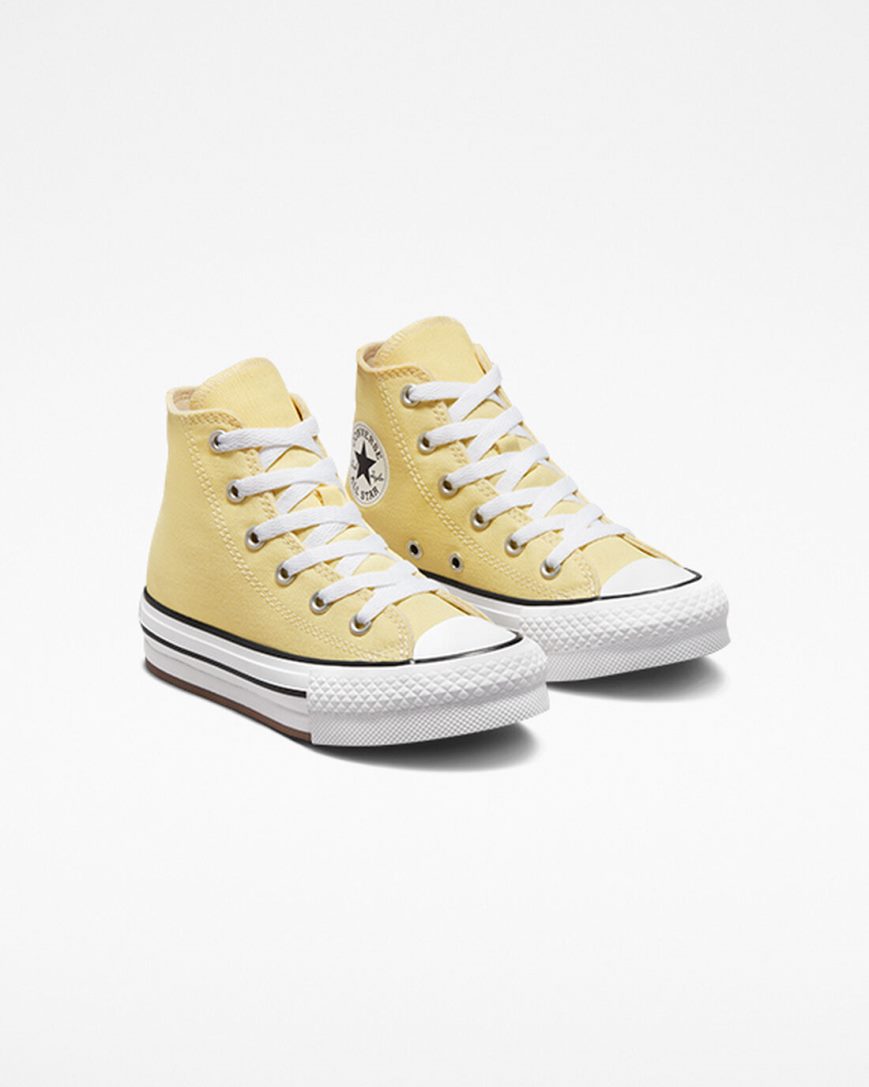 Pantofi Platforma Fete Converse Chuck Taylor All Star Lift Inalti Portocalii Albi Negrii | RO 0DGXS901